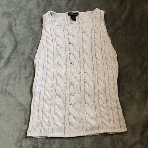 Harold's Ivory Cable Knit Top USED